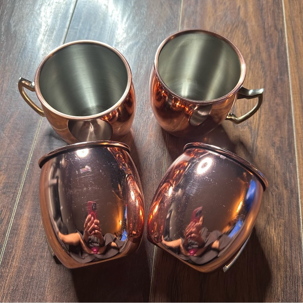 Silver One International Copper Moscow Mule 20oz 4 Pack